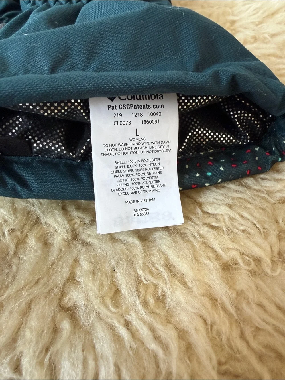 Columbia Whirlibird Glove - Women's Large